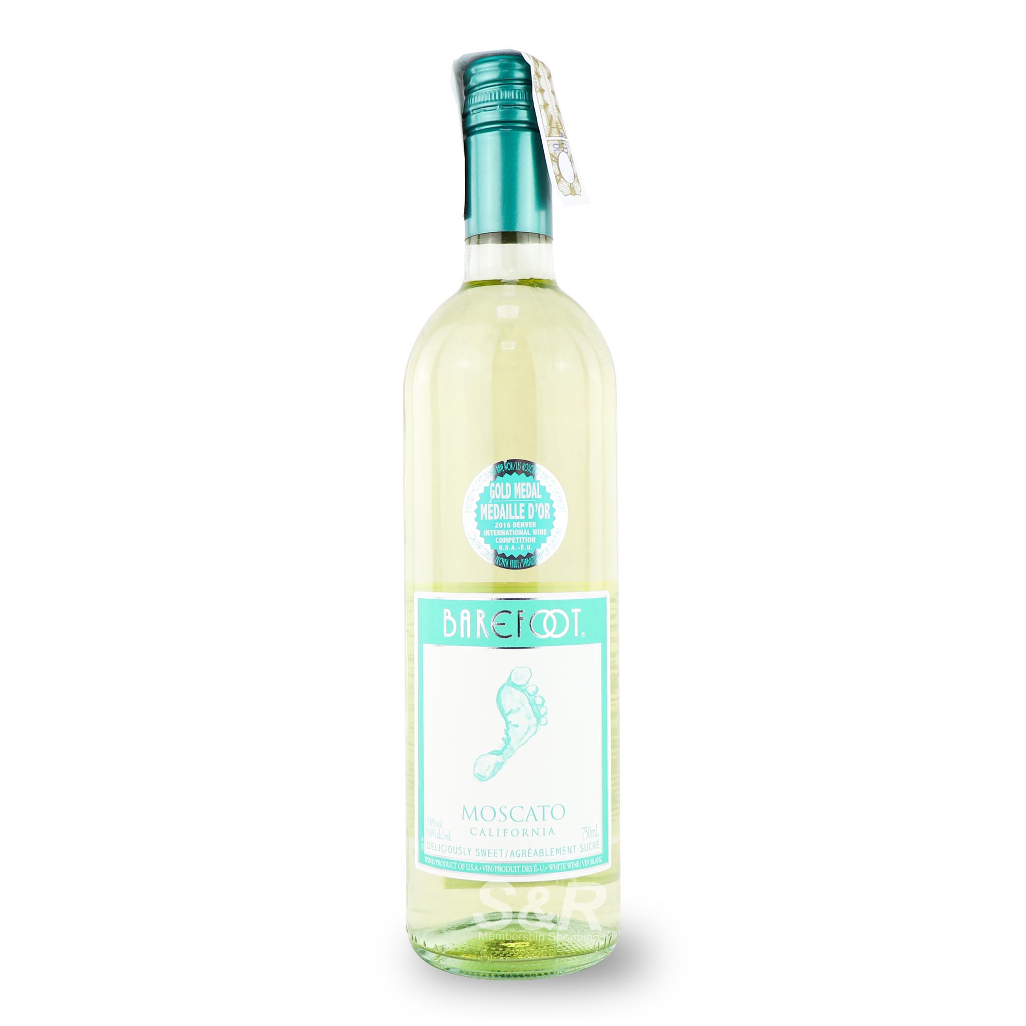 Barefoot Moscato White Wine 750mL